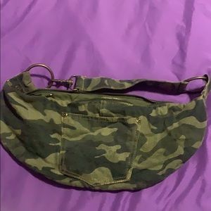 A camouflage purse